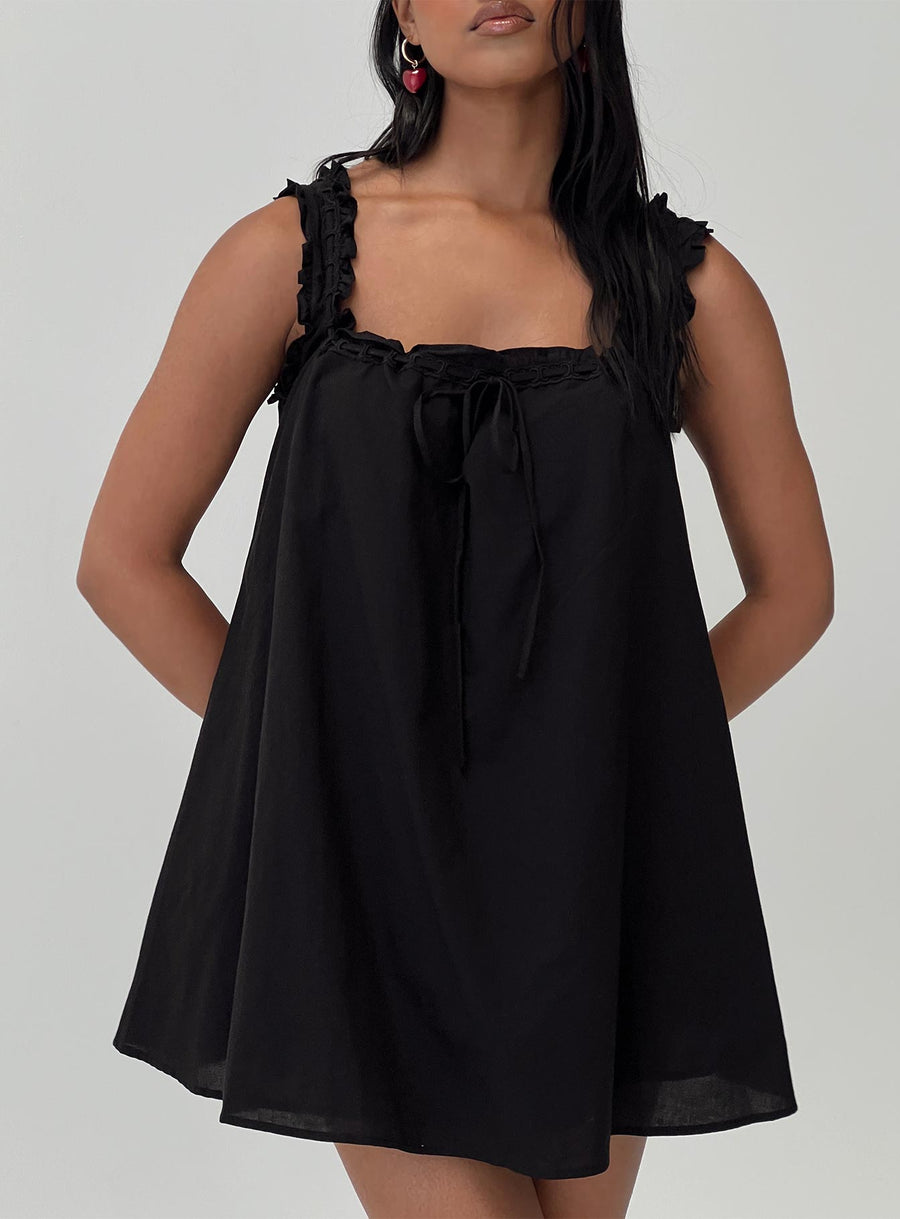 Swing Mini Dress Black · photo 1