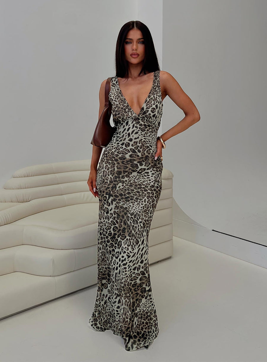 Nellie Maxi Dress Leopard · photo 1