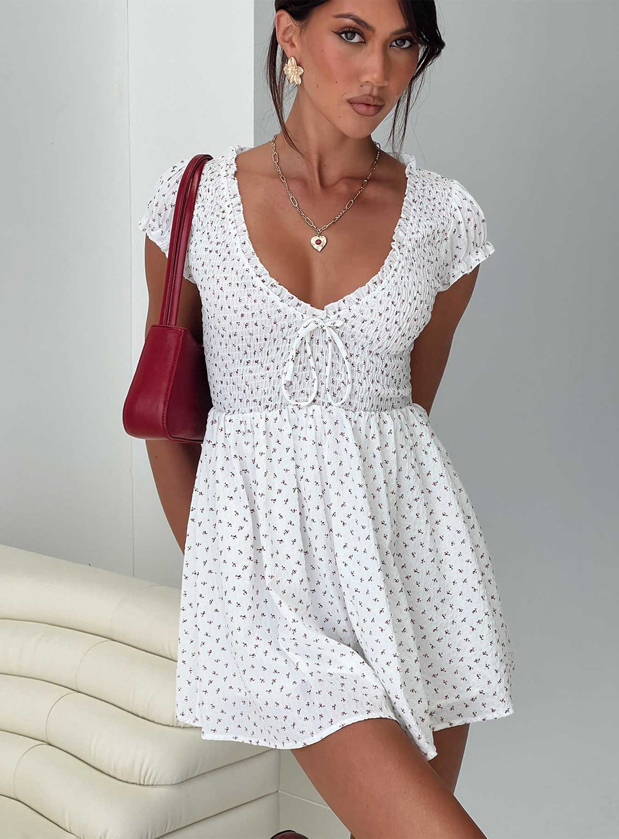 Sweet Talk Playsuit White Floral · photo 1