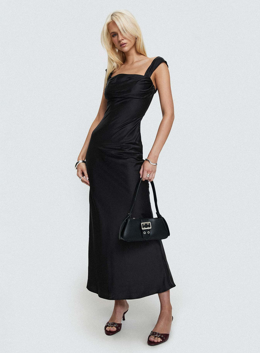 Azura Off The Shoulder Maxi Dress Black · photo 8