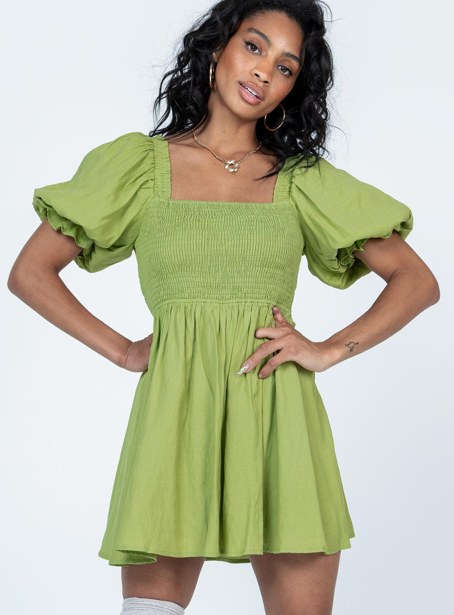 Dani Mini Dress Green · photo 2