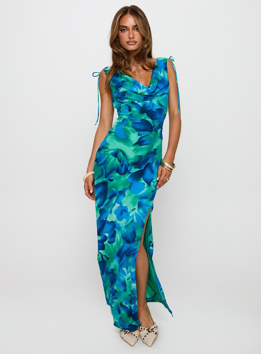 Symphonies Cowl Maxi Dress Multi · photo 1
