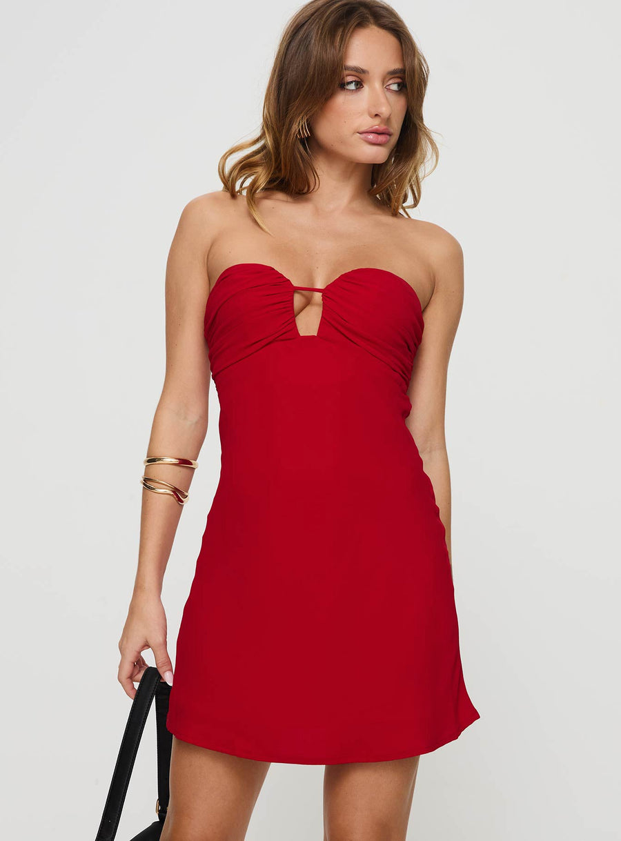 Cyprian Mini Dress Red · photo 2