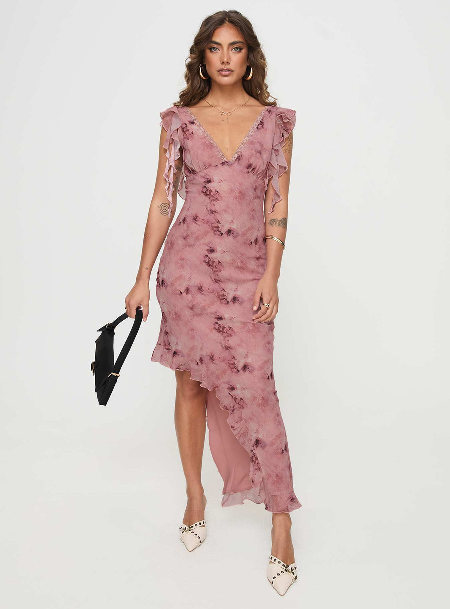 Vestige Midi Dress Pink · photo 2