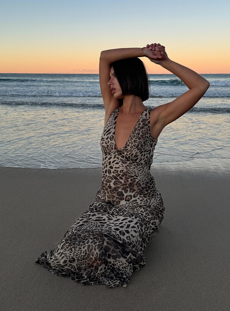 Nellie Maxi Dress Leopard · photo 8