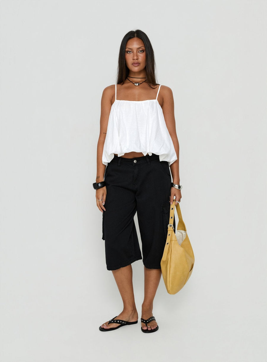 Hudsen Longline Cargo Shorts Washed Black · photo 3