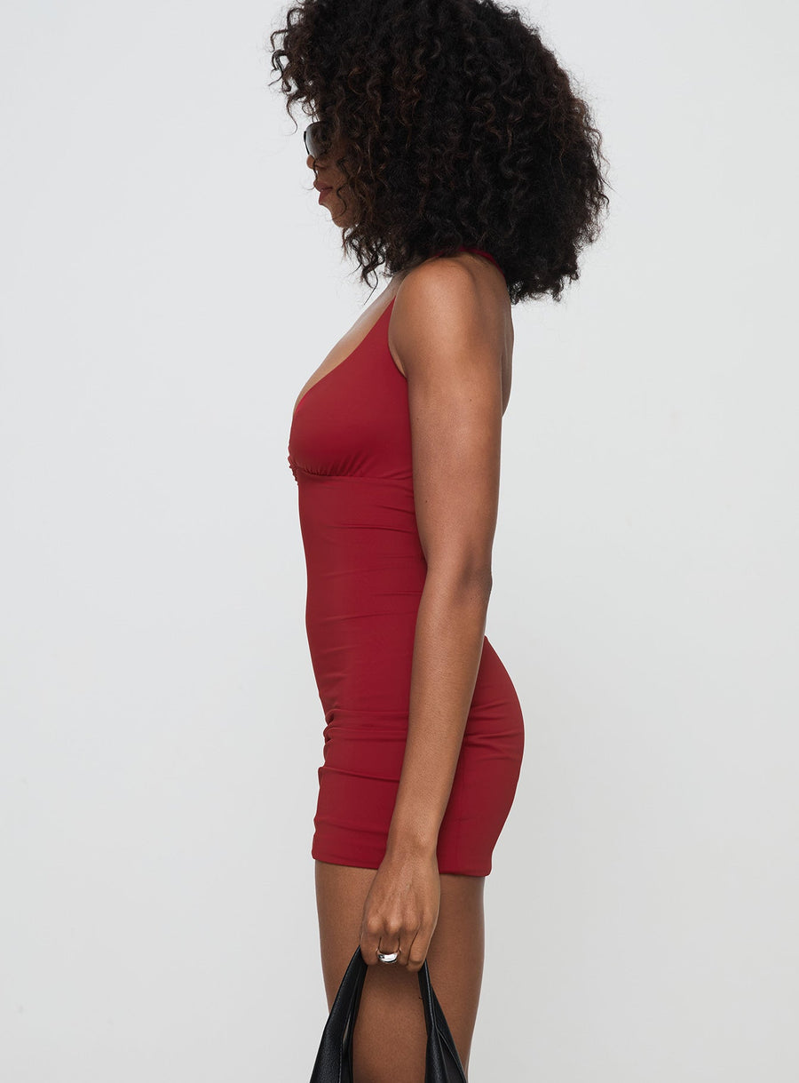 Wandella Mini Dress Red · photo 4