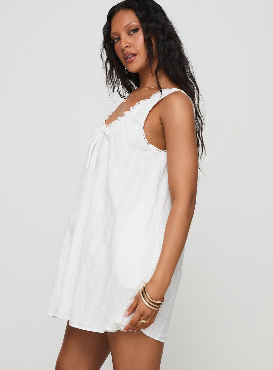 Antiquity Swing Mini Dress White Petite · photo 4