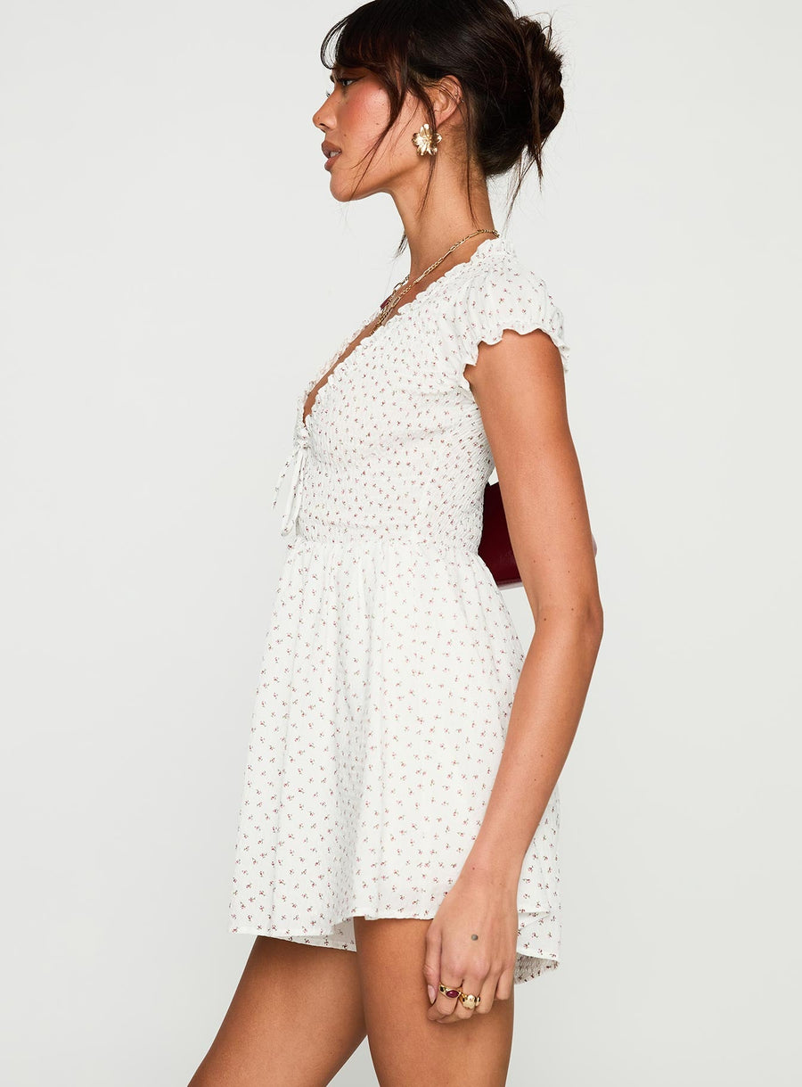 Sweet Talk Playsuit White Floral · photo 4
