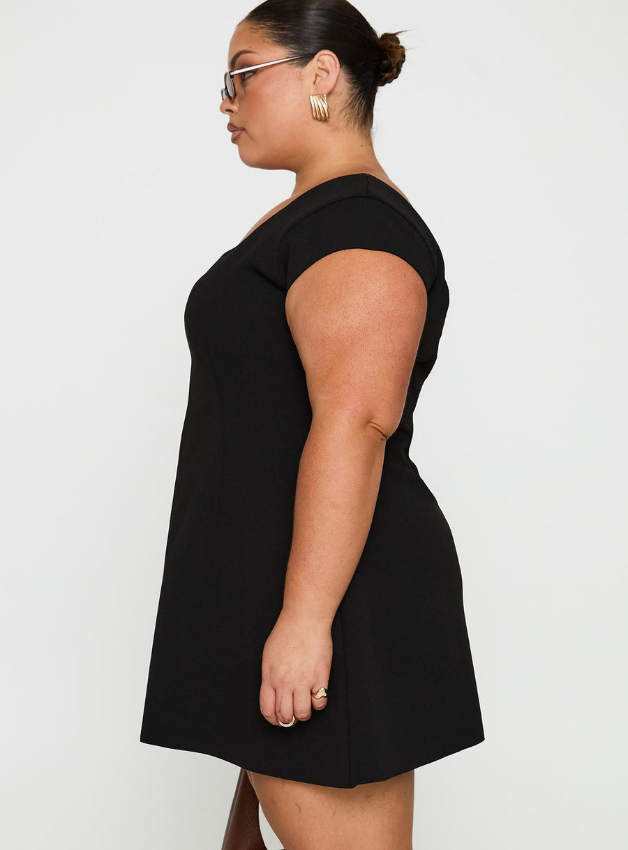 Sylvette Mini Dress Black Curve · photo 4