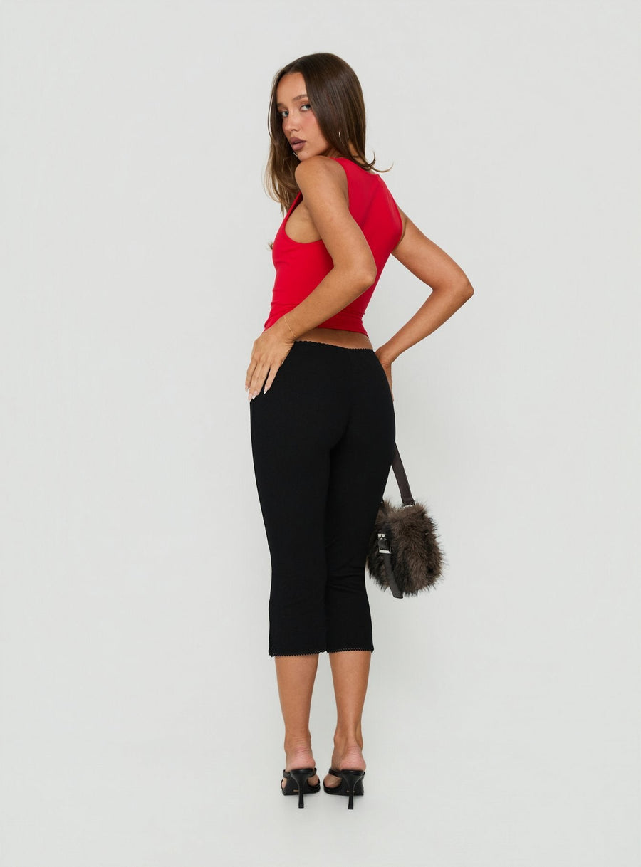 Baseline Rib Capri Pants Black · photo 4