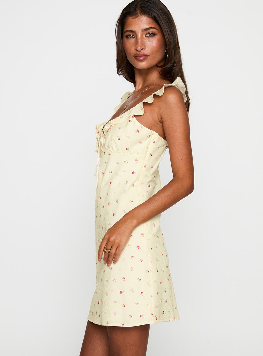 Tattoo Kisses Frill Mini Dress Floral · photo 4
