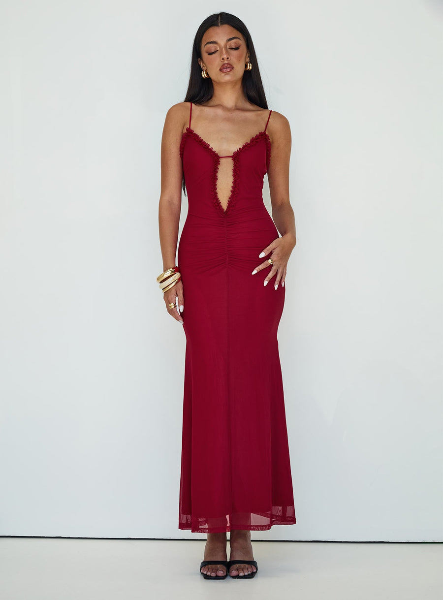 Capisce Maxi Dress Red Petite · photo 3