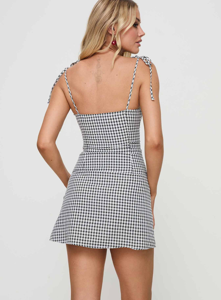 Burkes Mini Dress Black Check · photo 5