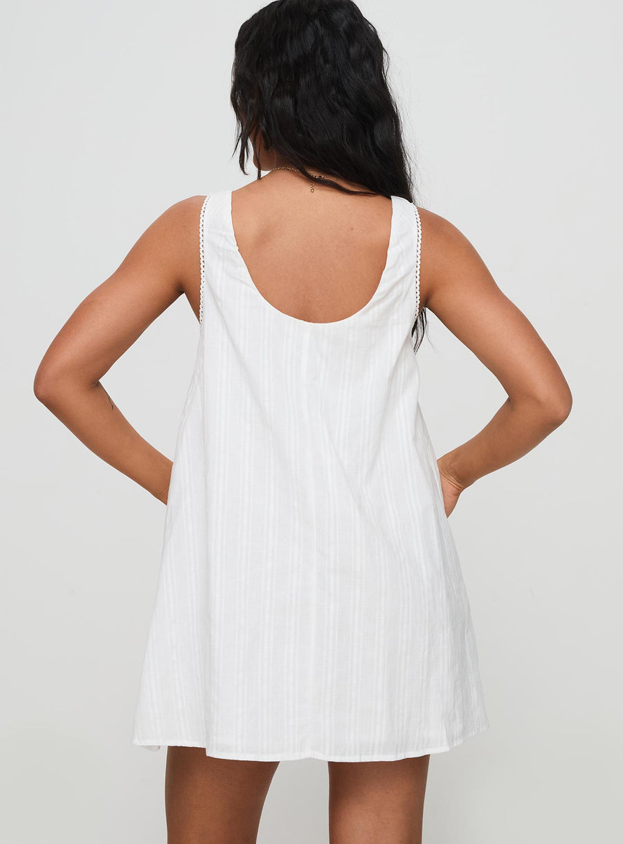 Antiquity Swing Mini Dress White Petite · photo 5
