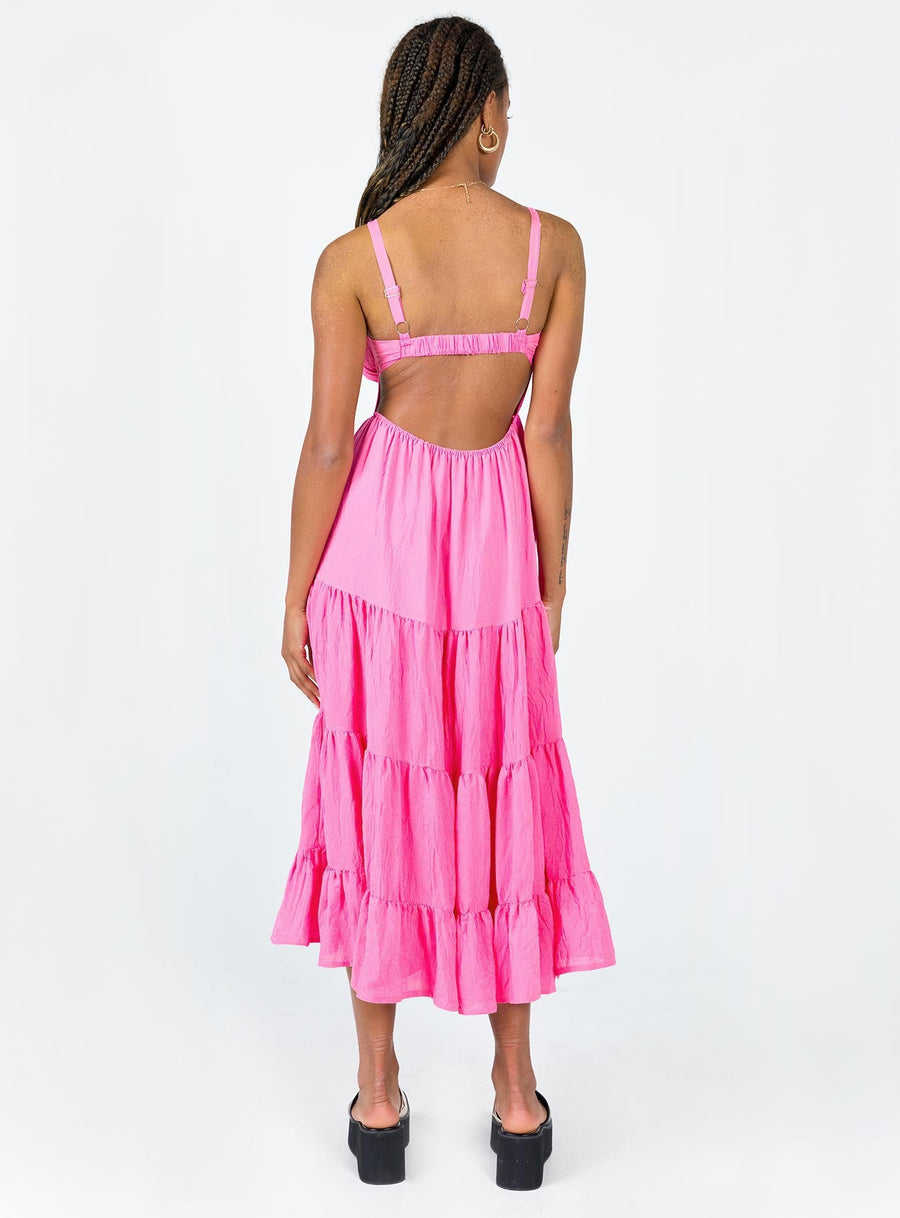 Joella Midi Dress Pink · photo 5