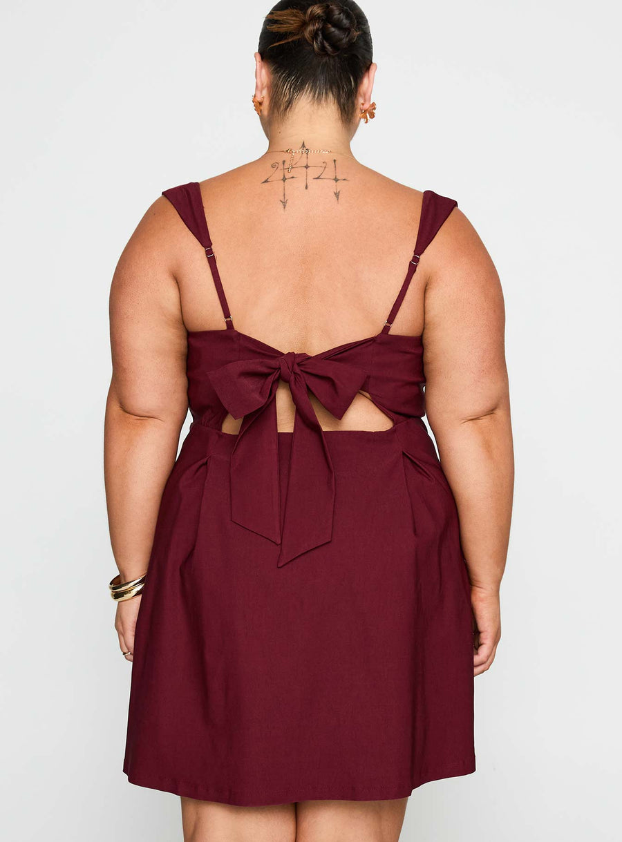 Xanthus Mini Dress Red Curve · photo 4
