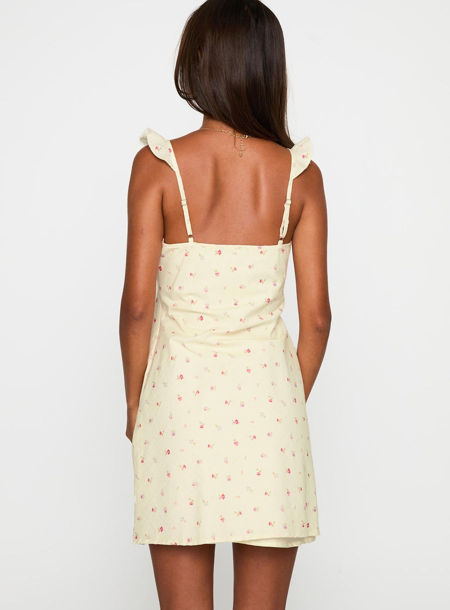 Tattoo Kisses Frill Mini Dress Floral · photo 5