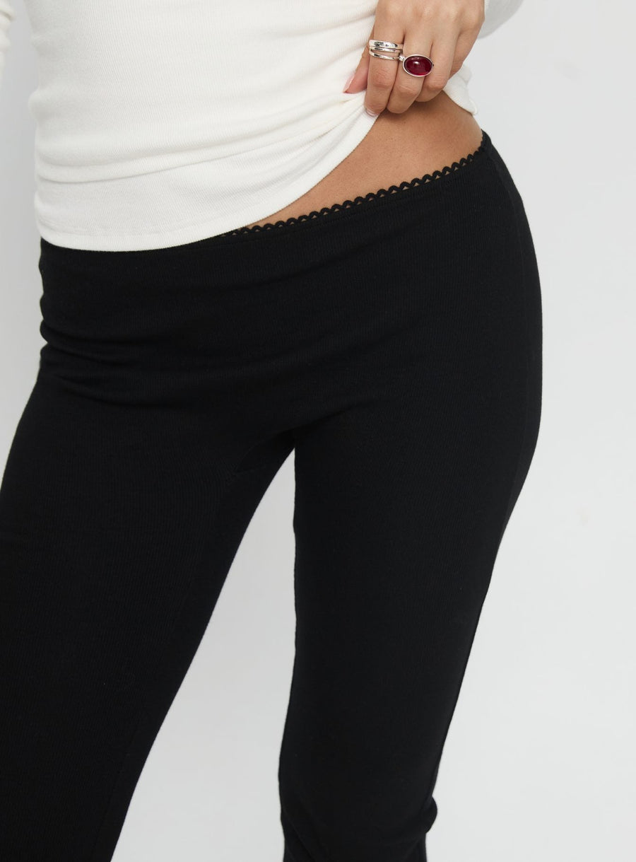 Baseline Rib Capri Pants Black · photo 12
