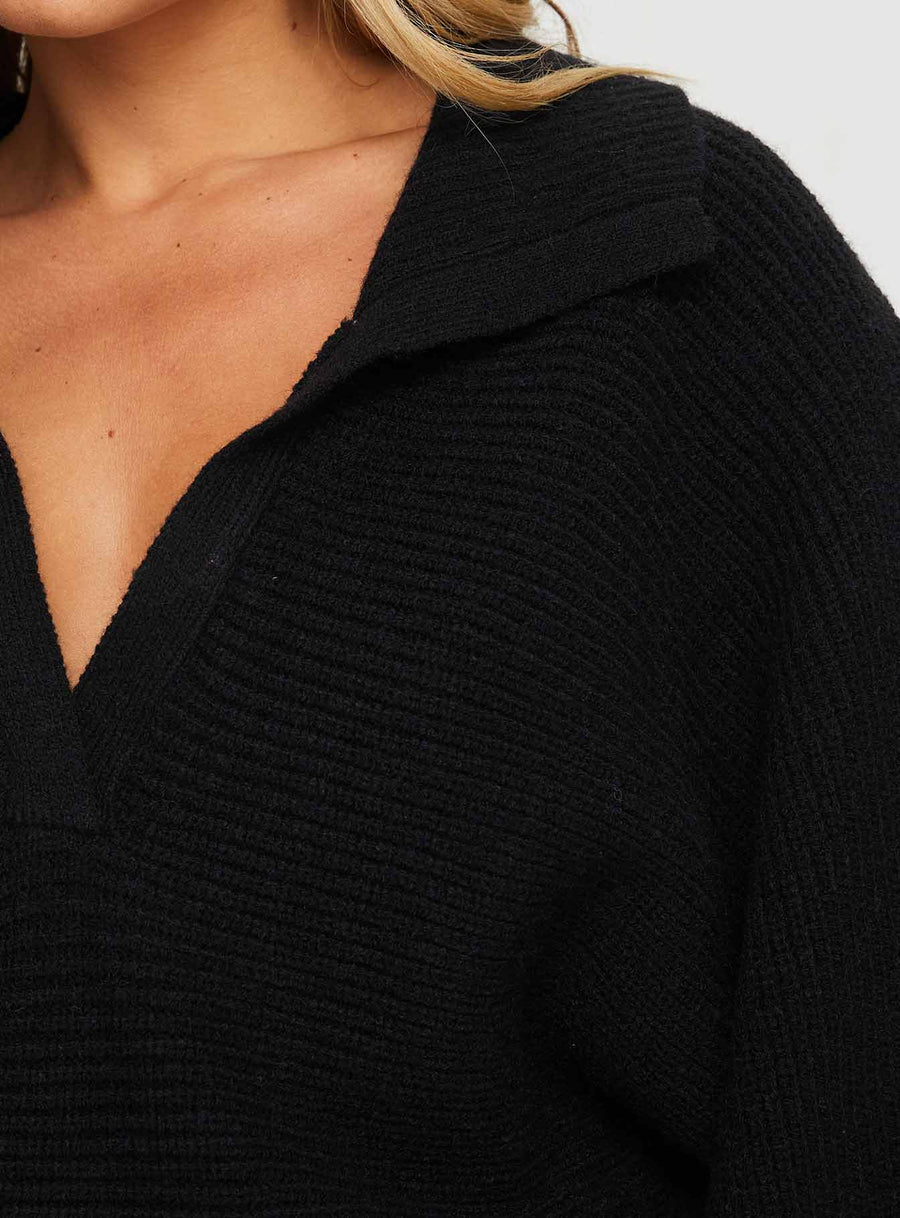 Thorelle Sweater Mini Dress Black · photo 6