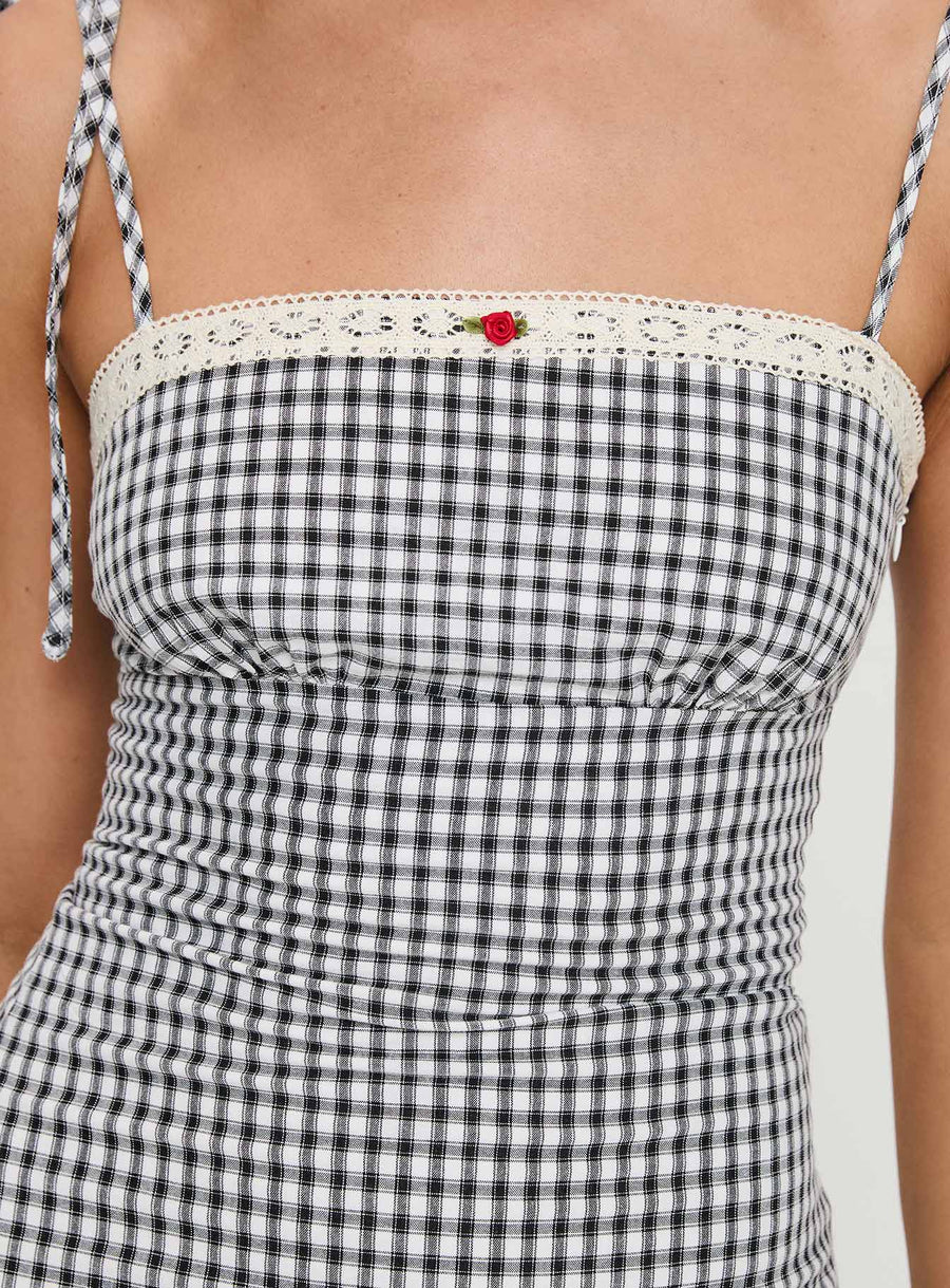 Burkes Mini Dress Black Check · photo 6