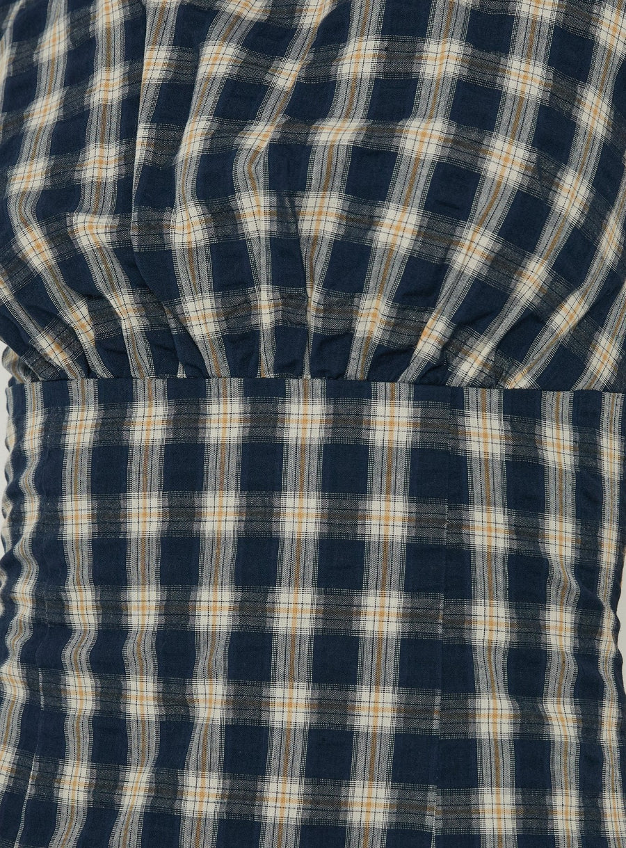 Sweet Somethings Mini Dress Navy Check · photo 6