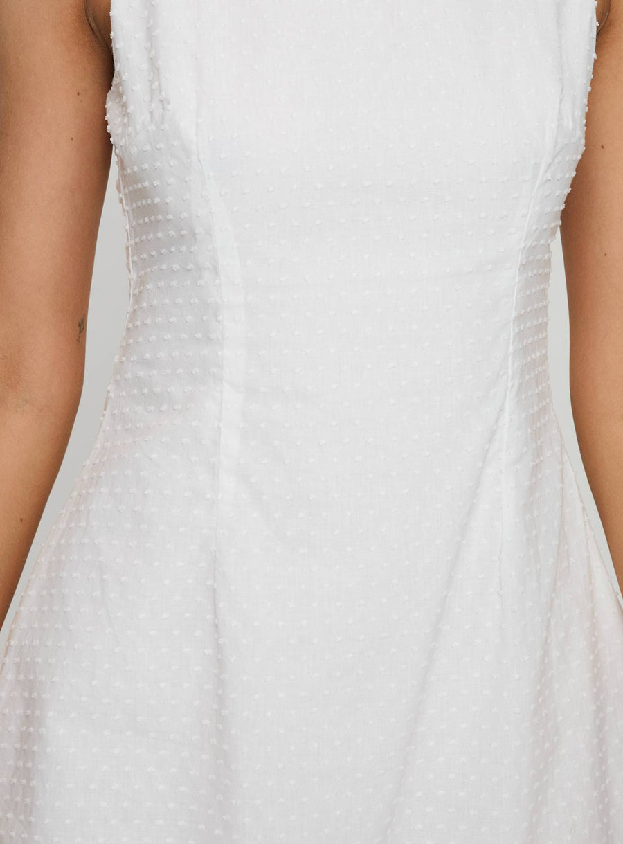 Susanne Keyhole Shift Mini Dress White · photo 6