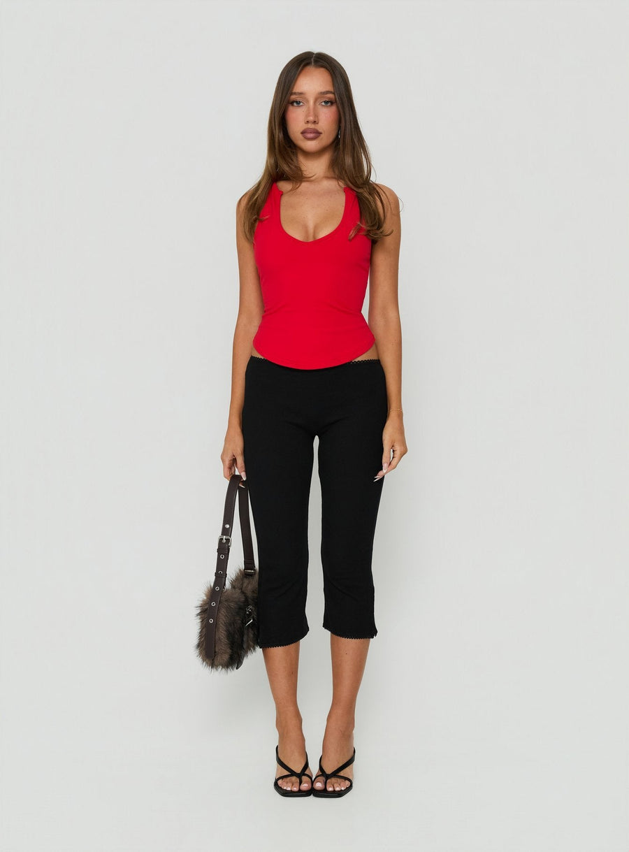 Baseline Rib Capri Pants Black · photo 6