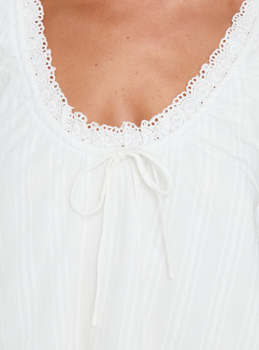 Antiquity Babydoll Top White · photo 6