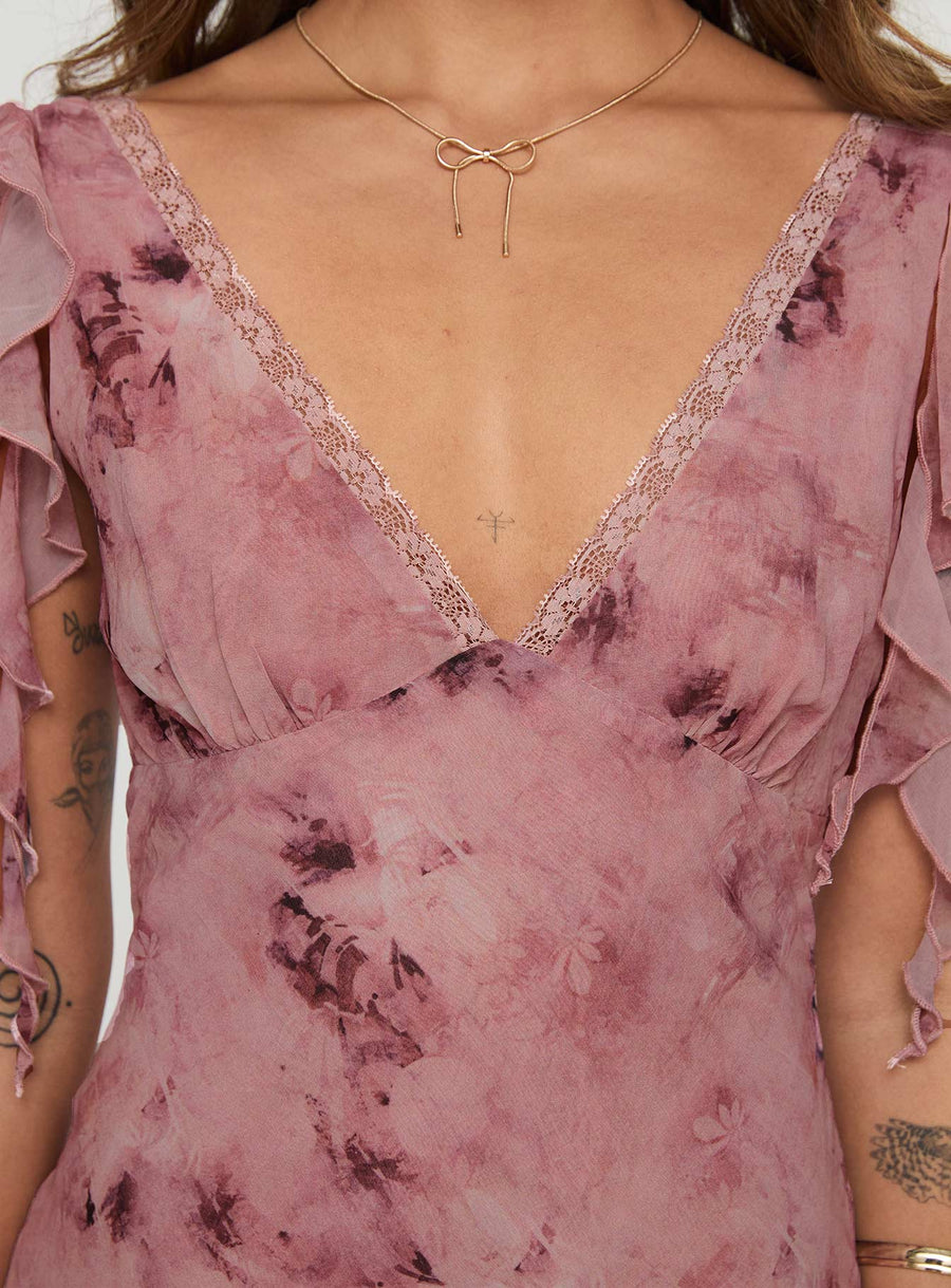 Vestige Midi Dress Pink · photo 6