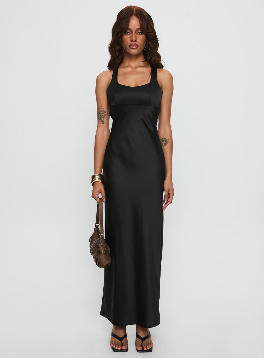 Alter Egos Drape Maxi Dress Black · photo 7