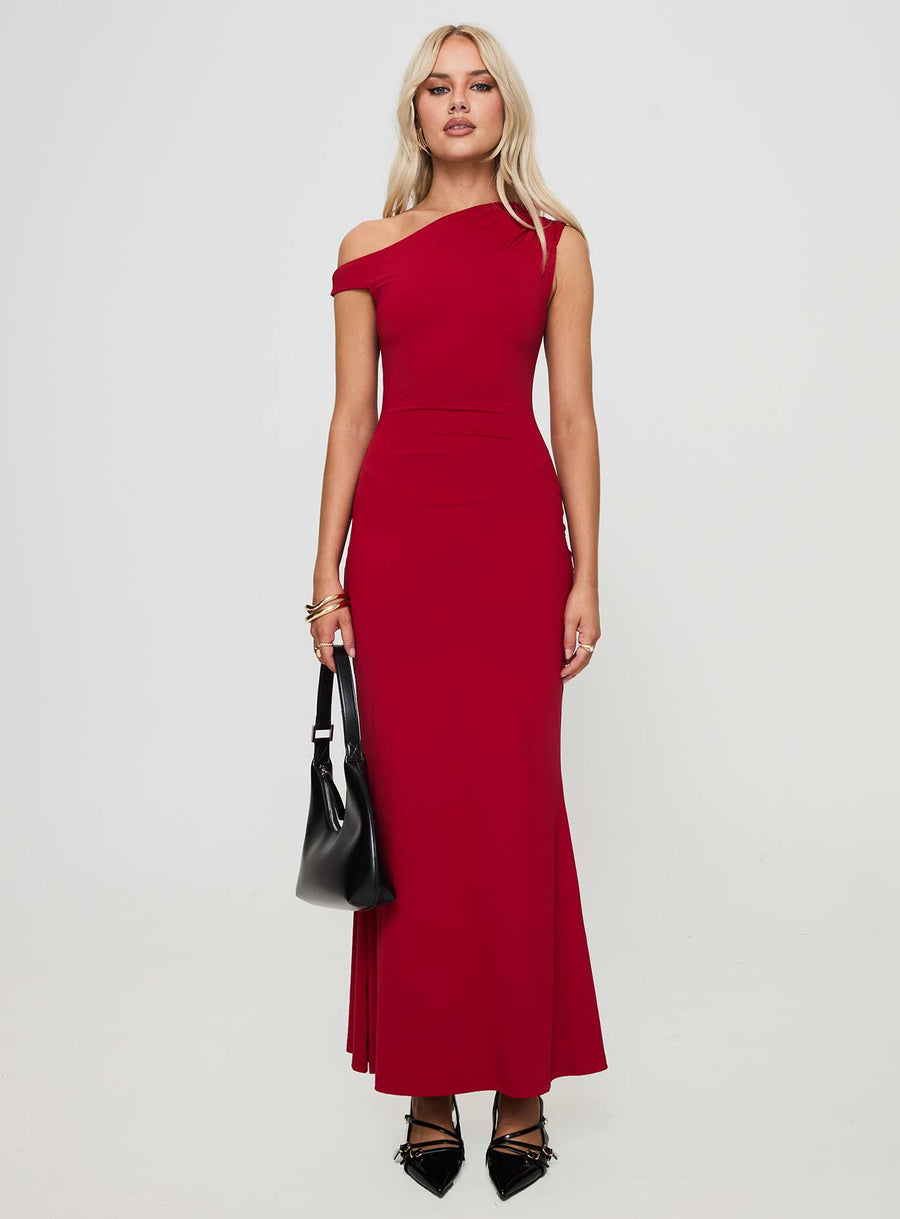 Beller Maxi Dress Red · photo 7