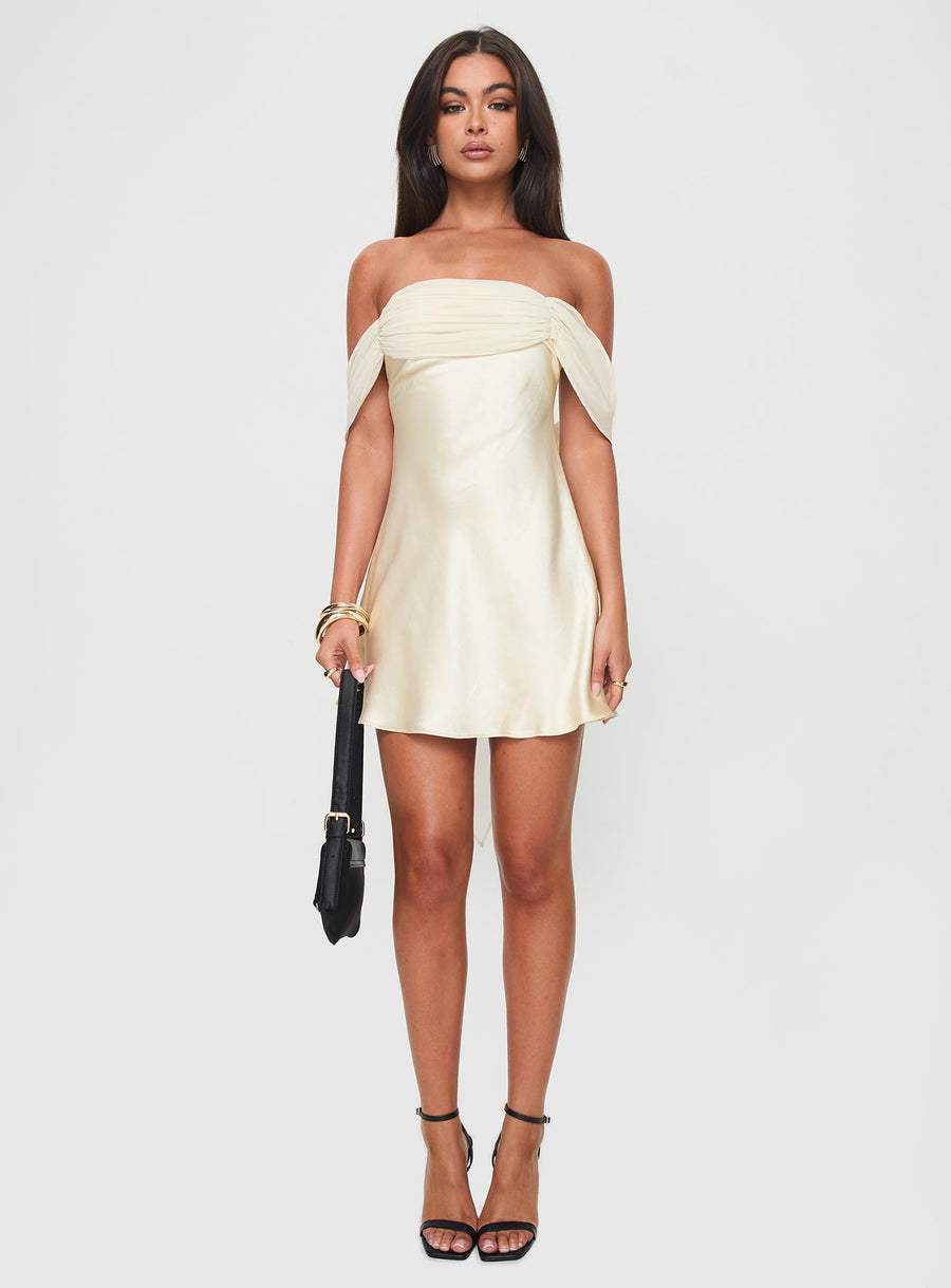 Adoration Mini Dress Cream · photo 7