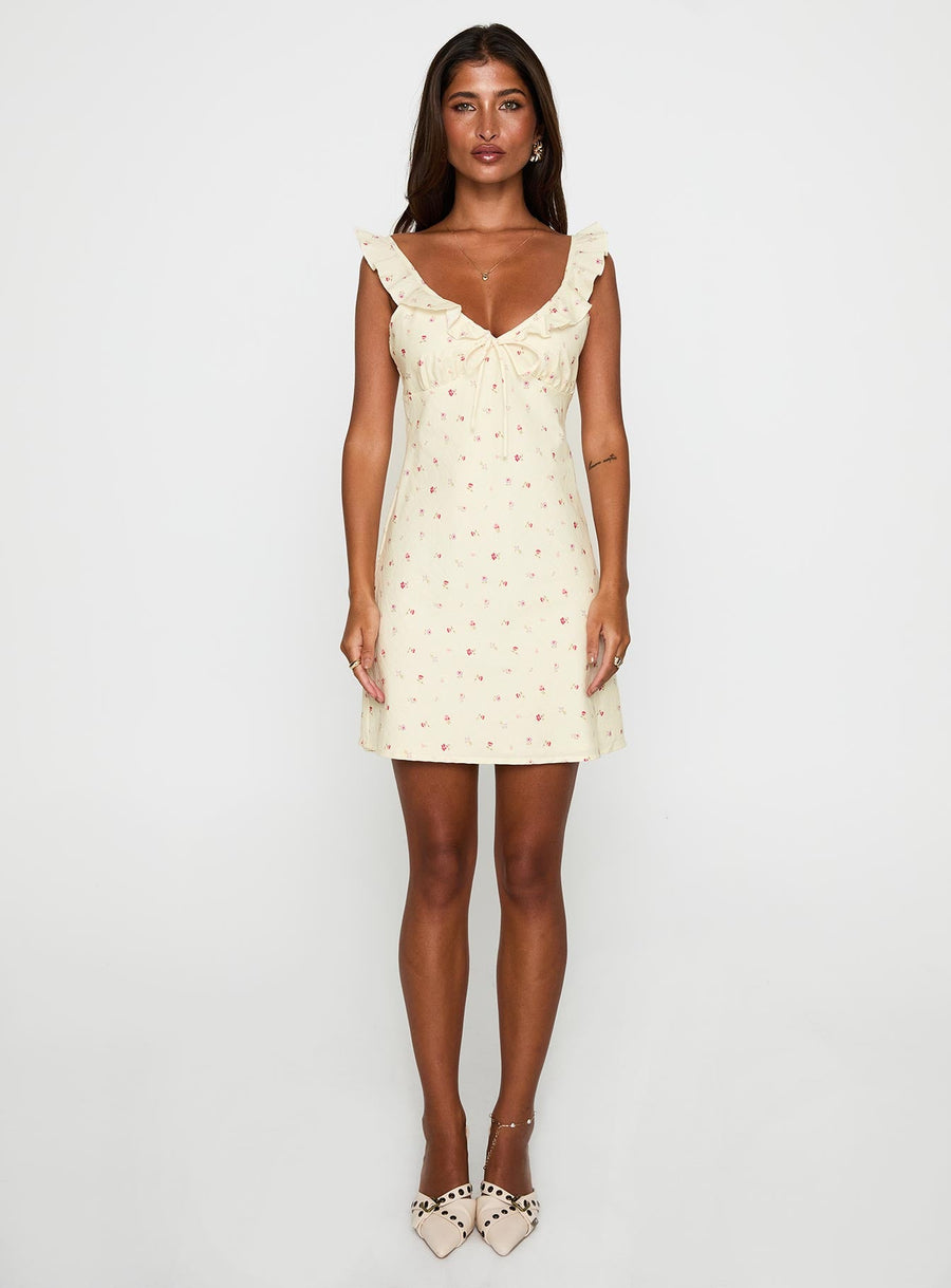 Tattoo Kisses Frill Mini Dress Floral · photo 7