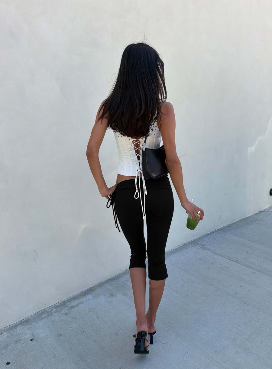 Bailor Channel Waistband Capri Pants Black · photo 10