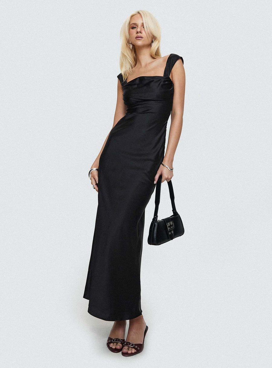 Azura Off The Shoulder Maxi Dress Black · photo 7