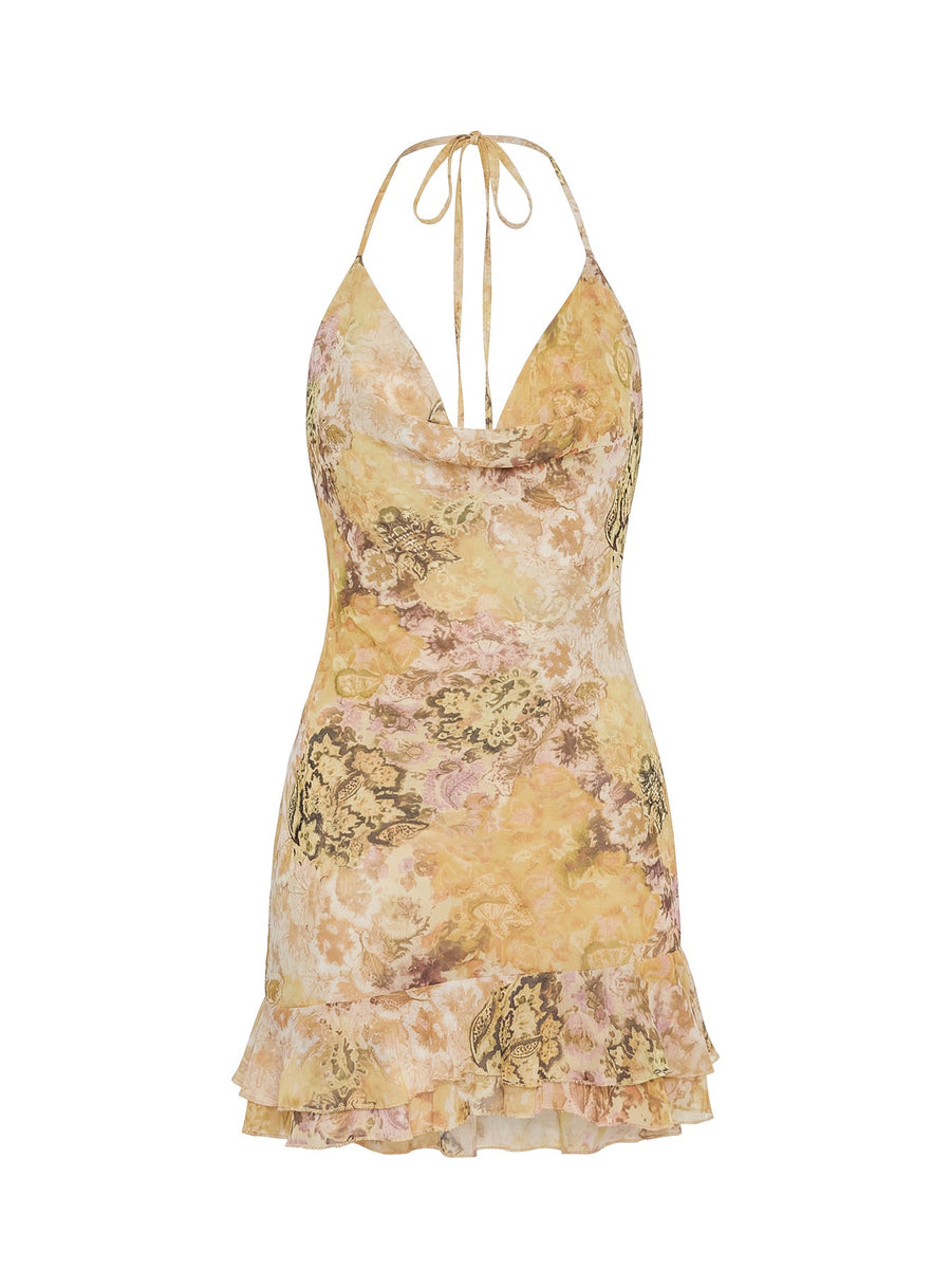 Daisybelle Halter Mini Dress Multi · photo 10