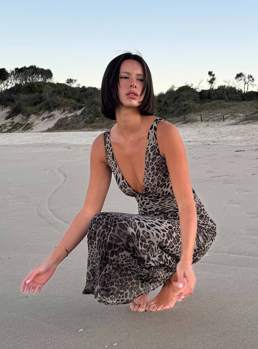 Nellie Maxi Dress Leopard · photo 9