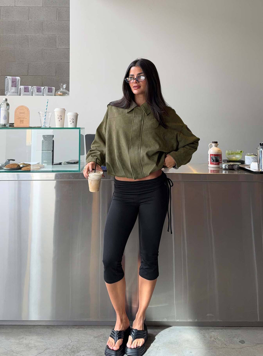 Bailor Channel Waistband Capri Pants Black · photo 12