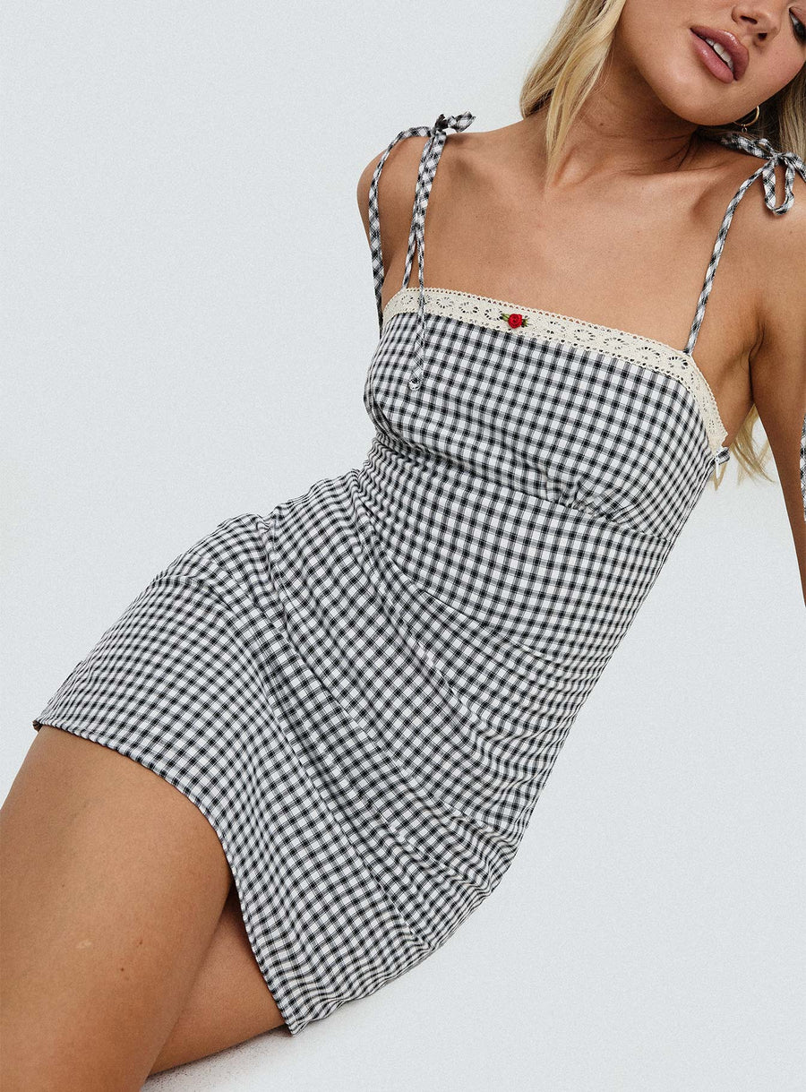 Burkes Mini Dress Black Check · photo 1