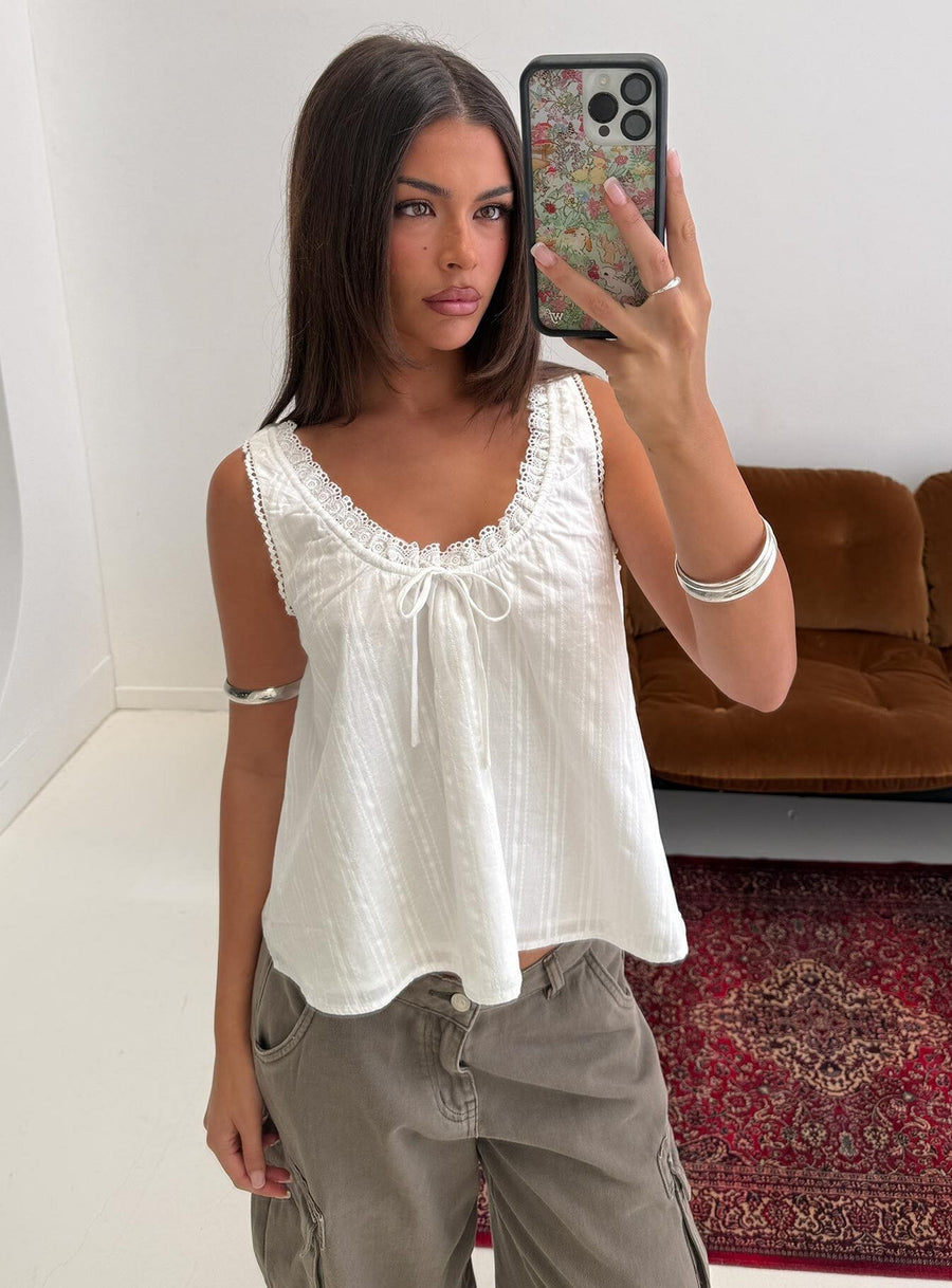 Antiquity Babydoll Top White · photo 1