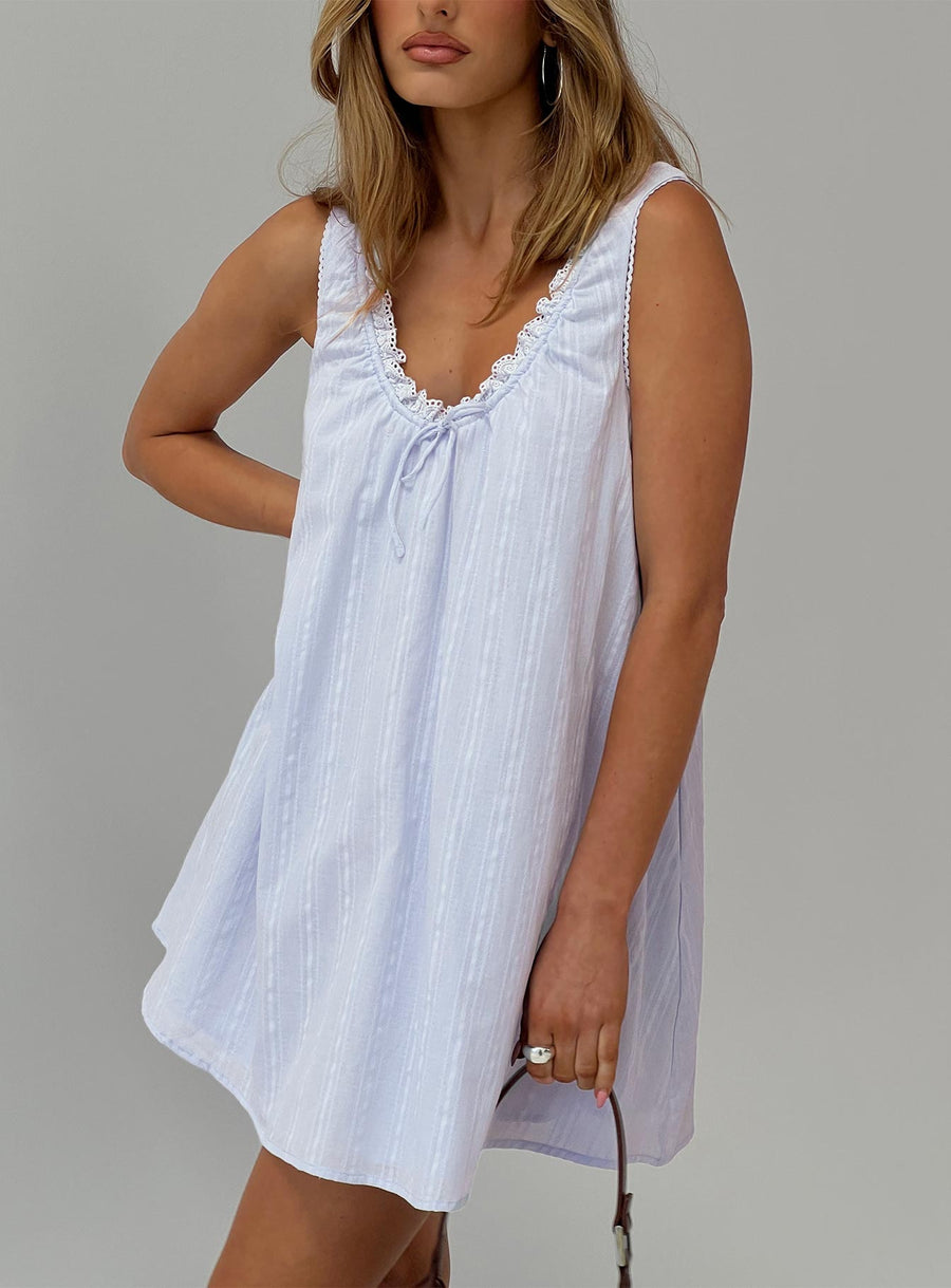 Antiquity Swing Mini Dress Blue · photo 1