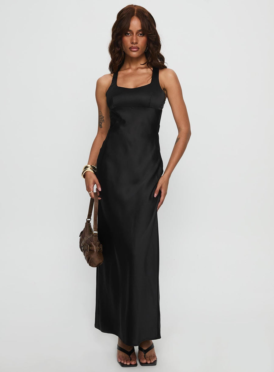 Alter Egos Drape Maxi Dress Black · photo 2