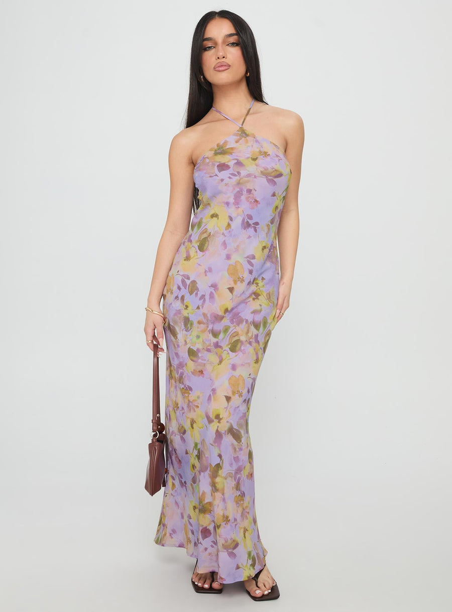 Florabella Halter Maxi Dress Multi · photo 1
