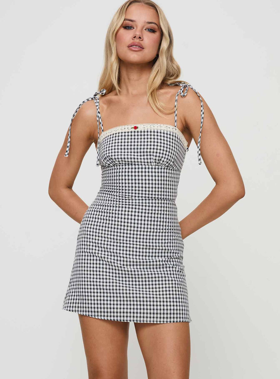 Burkes Mini Dress Black Check · photo 2