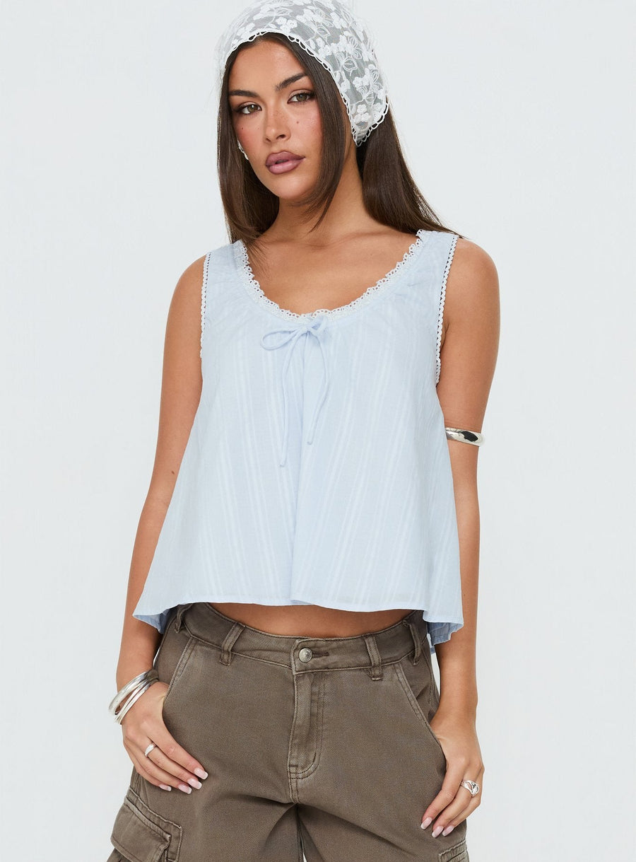 Antiquity Babydoll Top Blue · photo 2