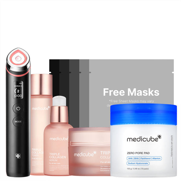 [Korean Glow Maker] Glow-Up Full Facial Set — Pink