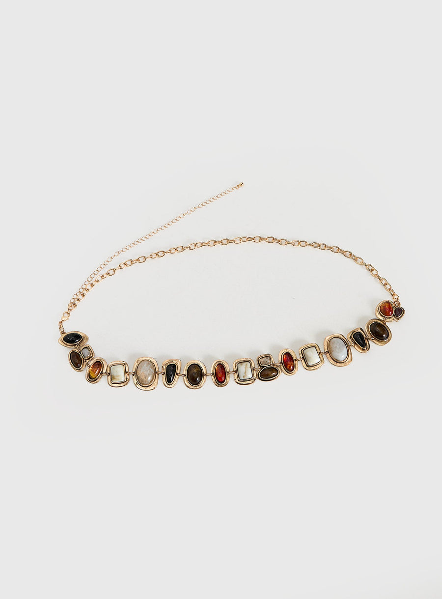 Aradia Gemstone Chain Belt Multi · photo 2