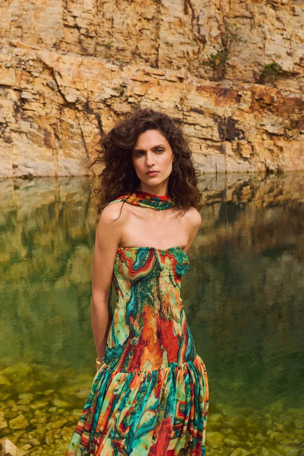 Portofino Minerale Maxi Dress