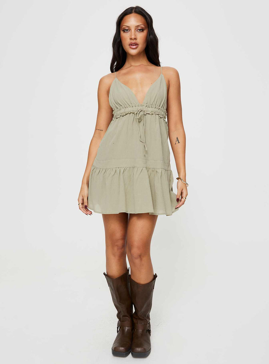 Dionne Mini Dress Olive · photo 3